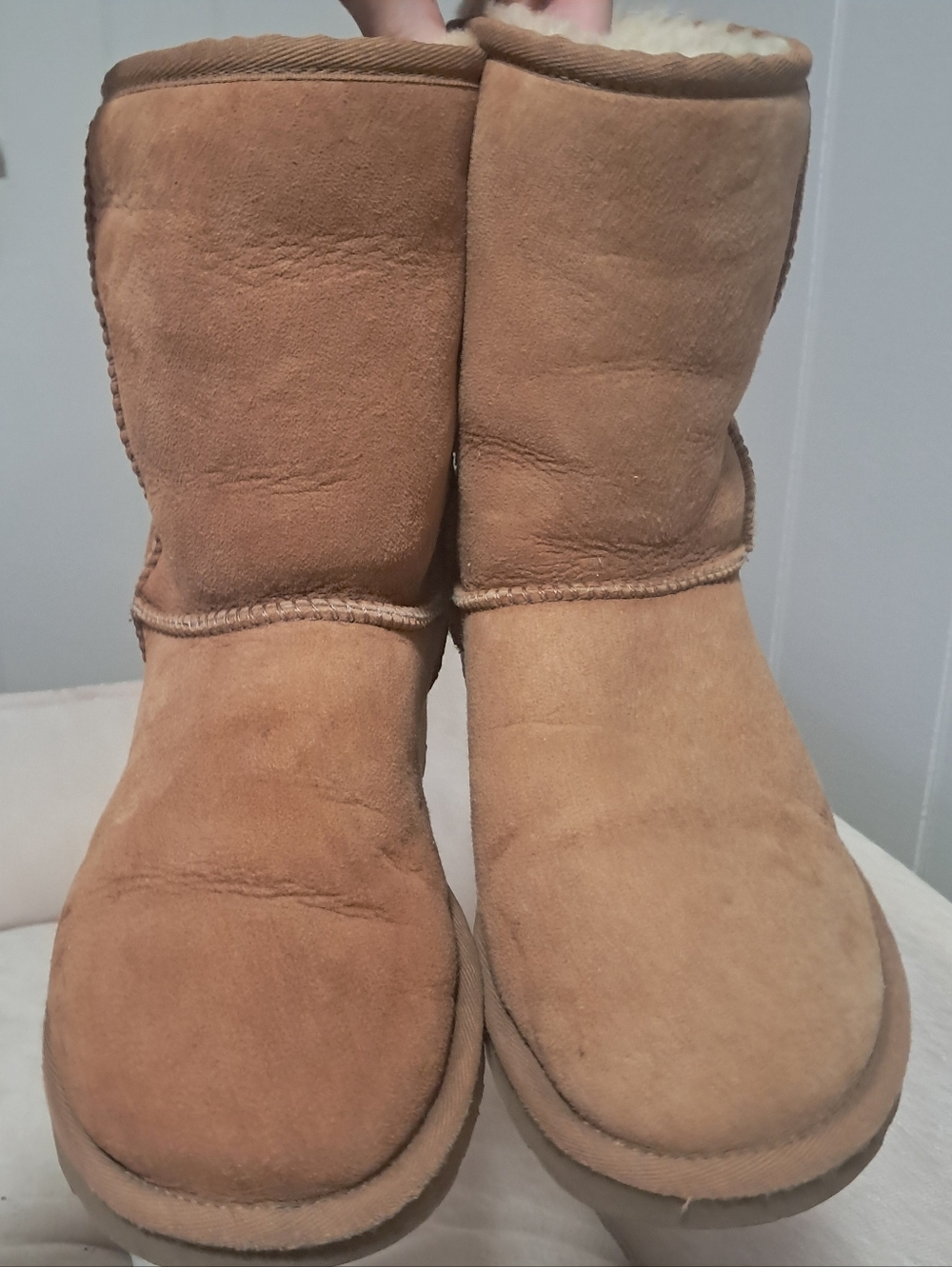 UGG Classic Short Boot in Chestnut Suede - Picture 6 of 13